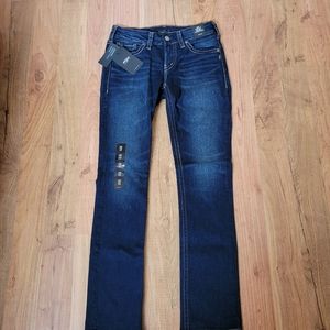 Silver Jeans Women's Straight Leg Jeans - Dark Blue